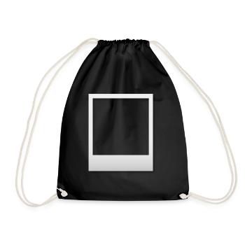 frame with shadow - Drawstring Bag - black - Front