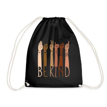 Child Anti-Racism - Drawstring Bag - black - Front