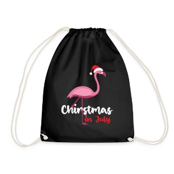 Christmas in July Flamingo - Sac de sport léger - noir - Devant