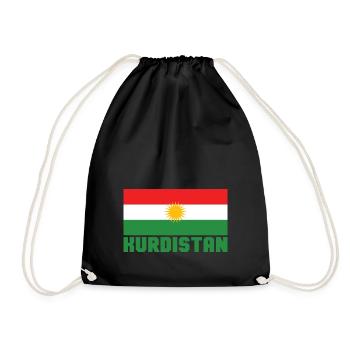 Kurdistan - Turnbeutel - Schwarz - Vorne