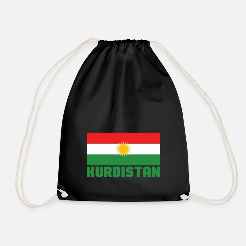 Kurdistan - Turnbeutel - Schwarz