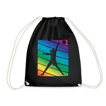 Basketball Player - Drawstring Bag - black - Front