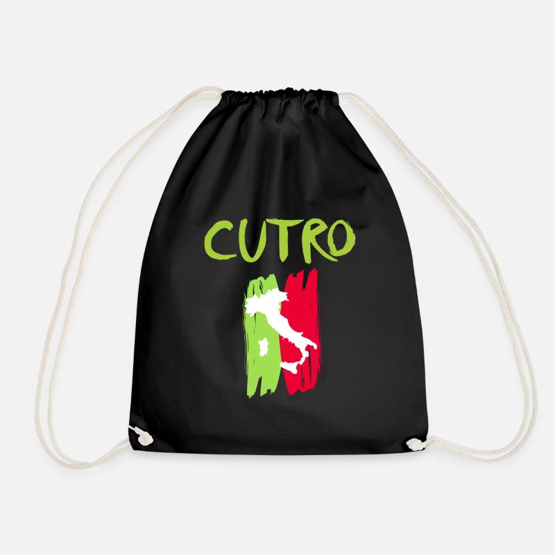 Cutro Italien Souvenir Cutro - Turnbeutel - Schwarz
