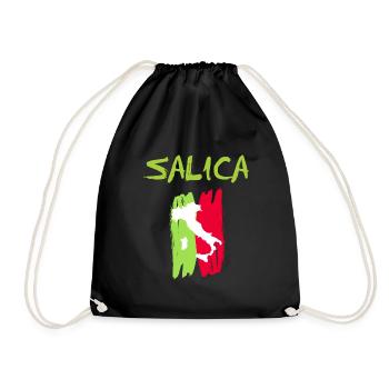 Salica Italia Salica Italy - Drawstring Bag - black - Front