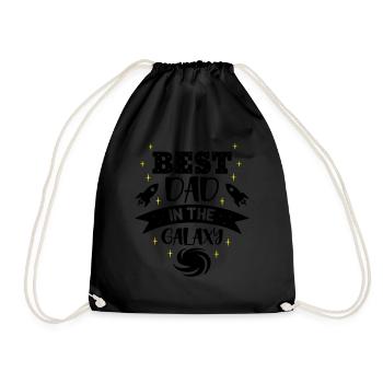 Best dad in the galaxy - Drawstring Bag - black - Front