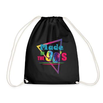 Proverbes des années 1990 Idée cadeau des années 90 - Sac de sport léger - noir - Devant