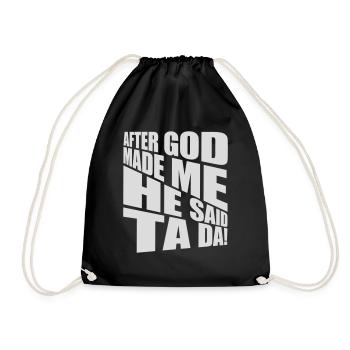Après que Dieu m’ait fait - Sac de sport léger - noir - Devant