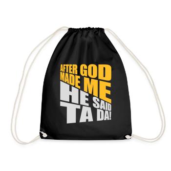 Après que Dieu m’ait fait - Sac de sport léger - noir - Devant