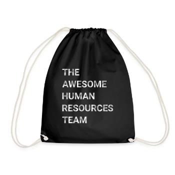 The Awesome Human Resources Team - Drawstring Bag - black - Front