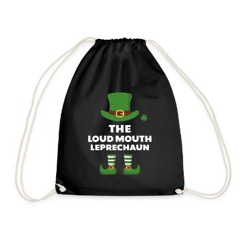 Le lutin à grande gueule - Sac de sport léger - noir - Devant