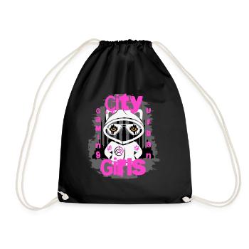 City Gameing Girl - Sac de sport léger - noir - Devant