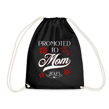 Promu Mama 2023 Avec des fleurs de cerisier - Sac de sport léger - noir - Devant
