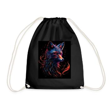 foxy - Drawstring Bag - black - Front