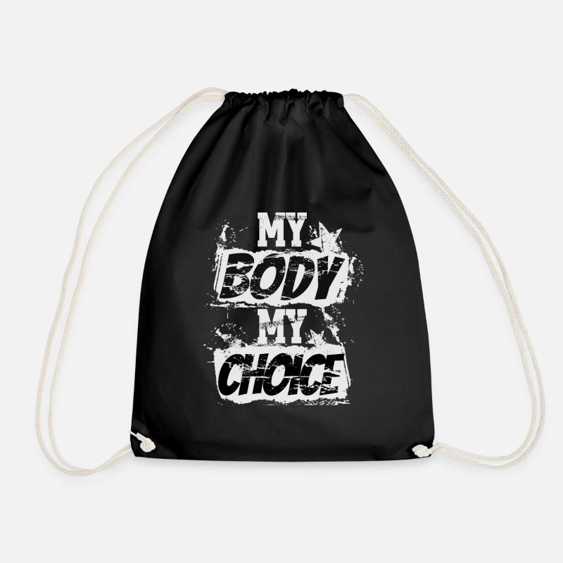 My Body My Choice Grunge - Turnbeutel - Schwarz