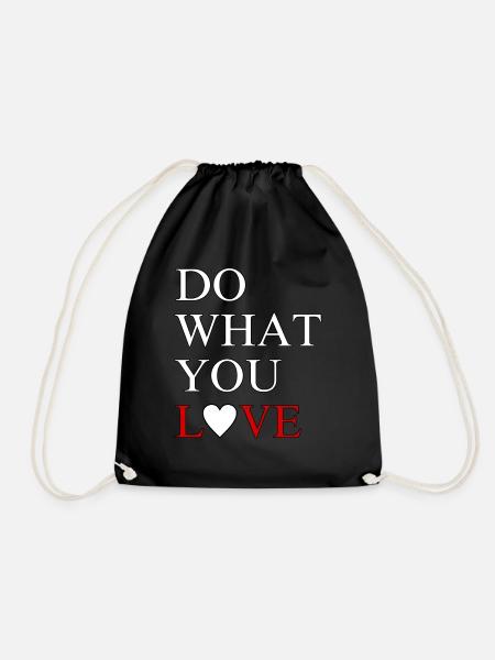 Do what you love - Turnbeutel - Schwarz