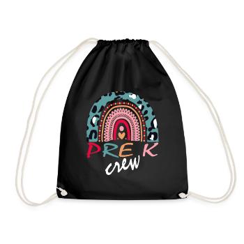 Cadeau de l’équipage Pre K - Sac de sport léger - noir - Devant