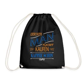 Caffettiera Coffee Coffee Mug Drink - Drawstring Bag - black - Front