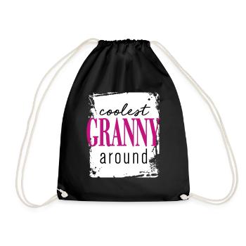 Coolest Granny - Turnbeutel - Schwarz - Vorne