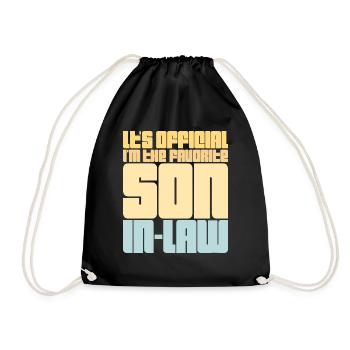 C’est officiel, je suis le gendre préféré qui dit - Sac de sport léger - noir - Devant
