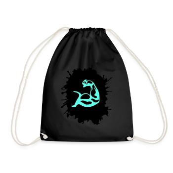 Splatter biceps - Drawstring Bag - black - Front