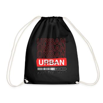 Dicton du design streetwear urbain - Sac de sport léger - noir - Devant