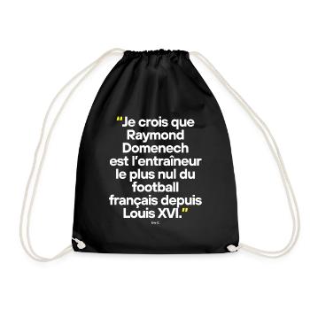 Citation célèbre footballeur - Sac de sport léger - noir - Devant