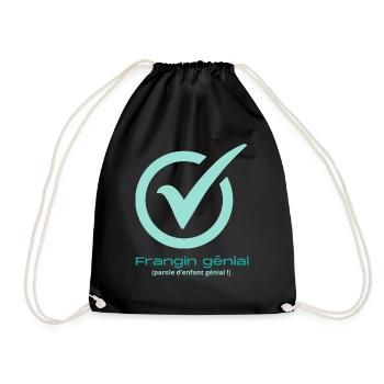 Frangin génial - Sac de sport léger - noir - Devant