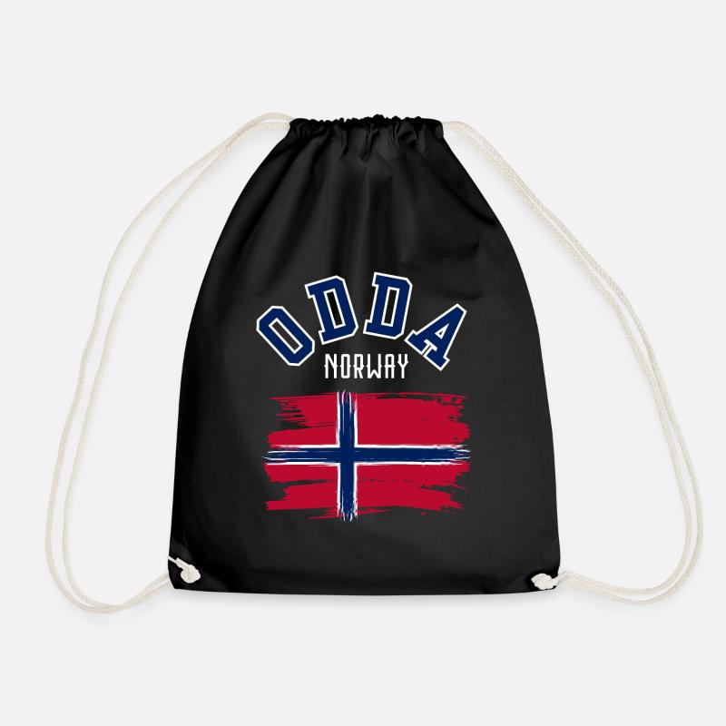 Odda Norwegen - Turnbeutel - Schwarz