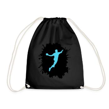 Éclaboussures de handball - Sac de sport léger - noir - Devant