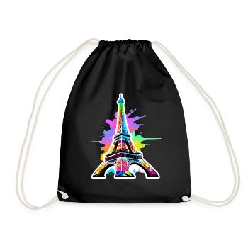 Eiffel tower #18 - Sac de sport léger - noir - Devant