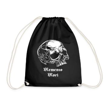 Crâne Memento Mori - Sac de sport léger - noir - Devant