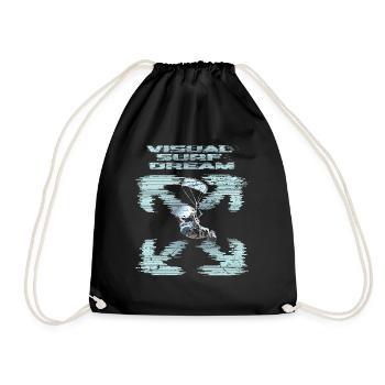 Visual Kitesurfing Dream - Drawstring Bag - black - Front