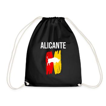 Stierkampf Alicante - Turnbeutel - Schwarz - Vorne