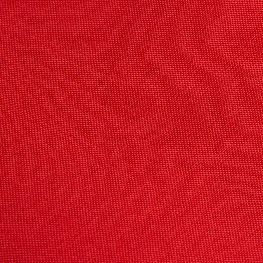Moon Bay badge on a drawstring bag, red, close-up