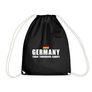 Germany Today Tomorrow Always Germany Rugby - Drawstring Bag - black - Front