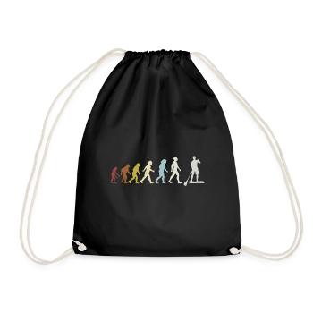 Stand up Paddle Paddling Evolution - Drawstring Bag - black - Front