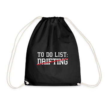 Sport To Do List Drifting - Turnbeutel - Schwarz - Vorne