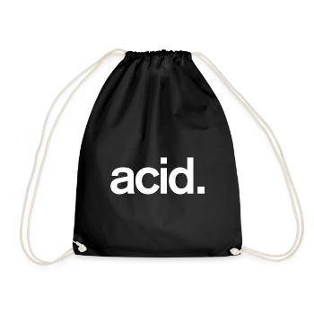 acid. - Turnbeutel - Schwarz - Vorne