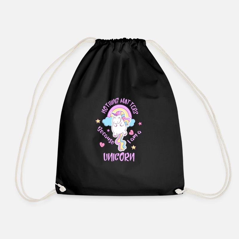 Unicorn - Turnbeutel - Schwarz