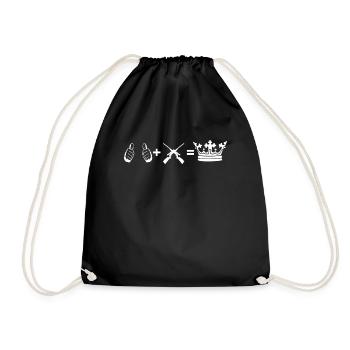 hobby plus i chasing king jaeger - Drawstring Bag - black - Front