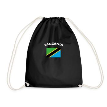 J'adore les racines d'amour de la maison de la maison TANZANIE - Sac de sport léger - noir - Devant