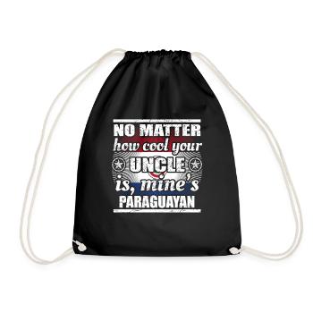 no matter cool uncle uncle poison Paraguay png - Drawstring Bag - black - Front