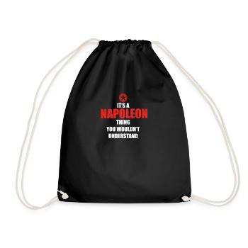 Geschenk it s a thing birthday understand NAPOLEON - Turnbeutel - Schwarz - Vorne