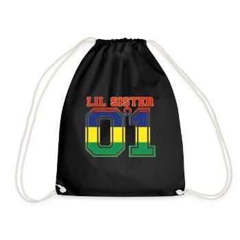SCHWESTER LIL SISTER QUEEN 01 Mauritius - Turnbeutel - Schwarz - Vorne
