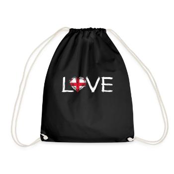 Love Home Roots Home Pride Country Georgia png - Drawstring Bag - black - Front