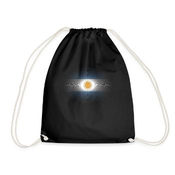 Amour de la maison patrie soleil brille drapeau fièrement argen - Sac de sport léger - noir - Devant