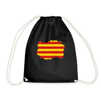 Roots Wurzeln Flagge heimat Land estelada katalani - Turnbeutel - Schwarz - Vorne