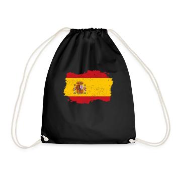 Roots Wurzeln Flagge heimat Land Spanien png - Turnbeutel - Schwarz - Vorne