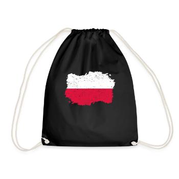 Roots pays drapeau POLOGNE polska pola - Sac de sport léger - noir - Devant