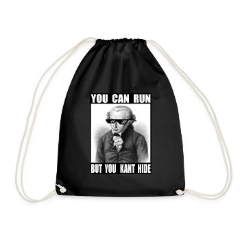 Kant Hide | You Can Run | Mèmes | C’est drôle - Sac de sport léger - noir - Devant
